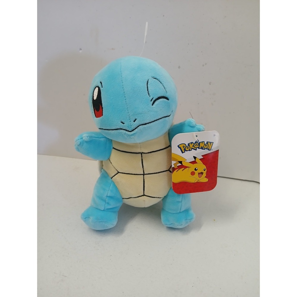 Squirtle 8' Pokemon Plush Jazwares New With Tags Stuffed Toy Animal